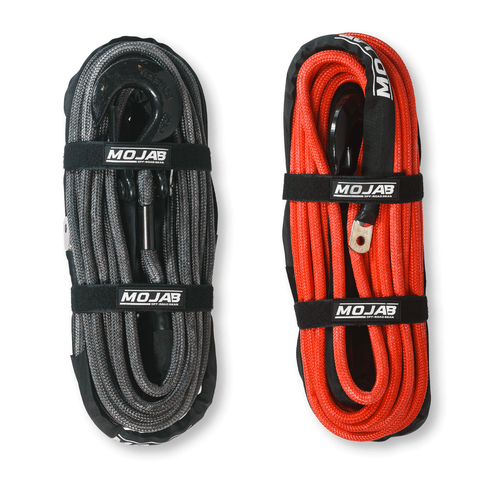 1/2'' x 78' Double Braided Winch Rope with removeable forged winch hook - Ridge & River