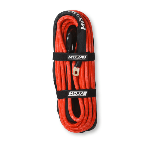 1/2'' x 78' Double Braided Winch Rope with removeable forged winch hook - Ridge & River