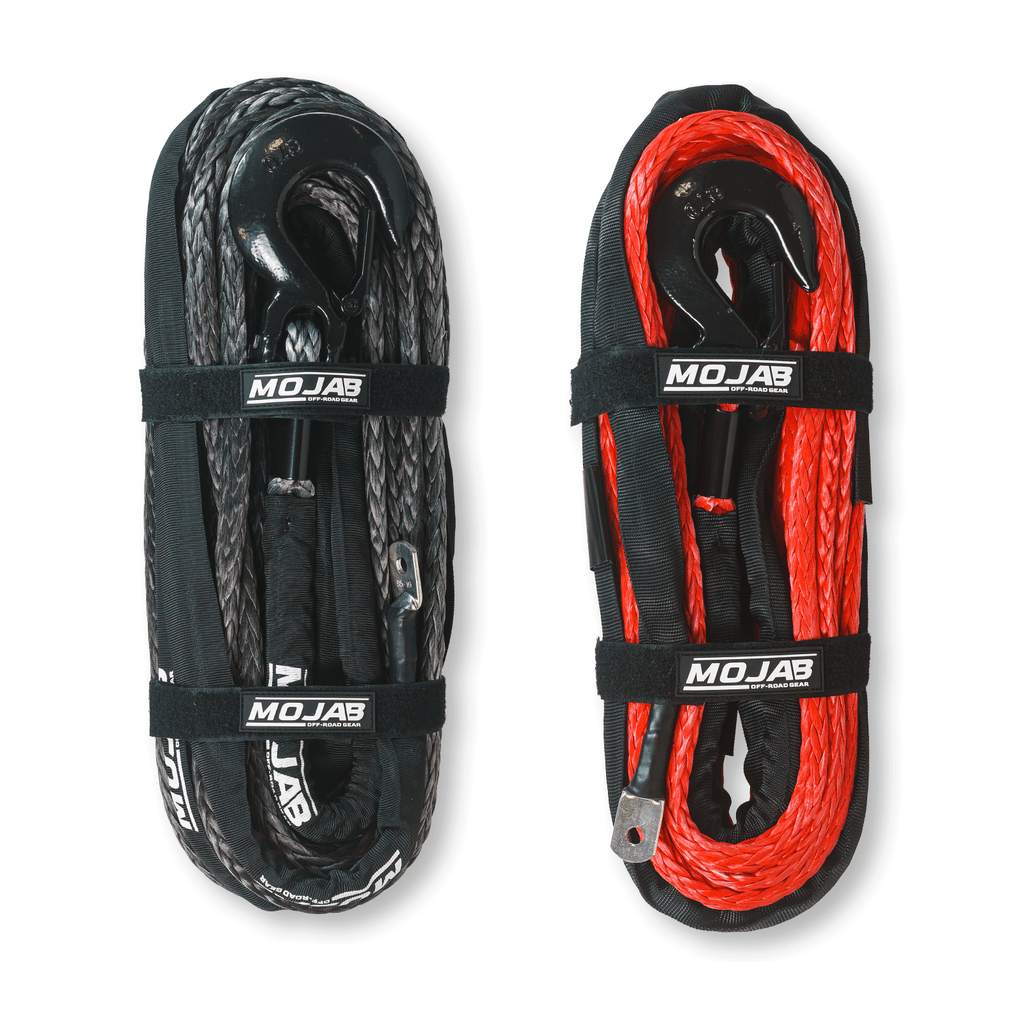 1/2'' x 78' Synthetic Winch Rope with Removable Forged Winch Hook - Ridge & River