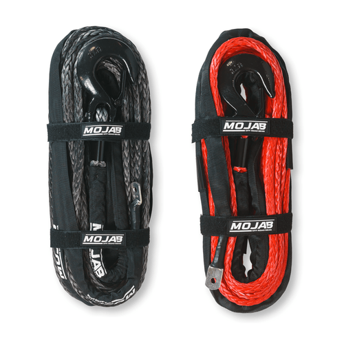 1/2'' x 78' Synthetic Winch Rope with Removable Forged Winch Hook - Ridge & River