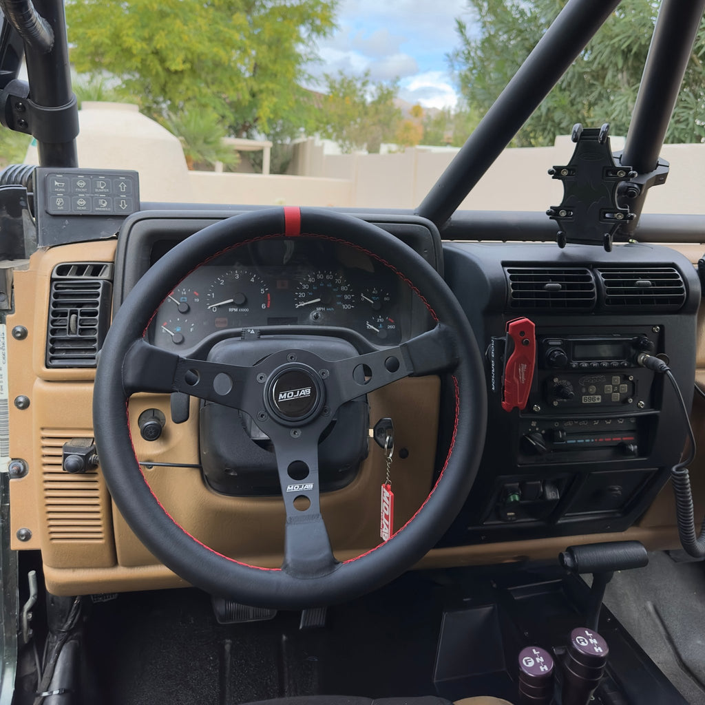 13.5'' MOJAB Deep Dish Steering Wheel Leather or Suede - Ridge & River