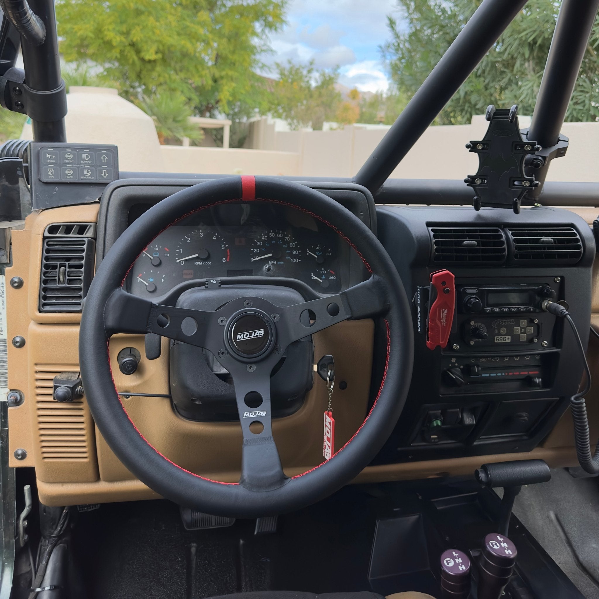 13.5'' MOJAB Deep Dish Steering Wheel Leather or Suede - Ridge & River