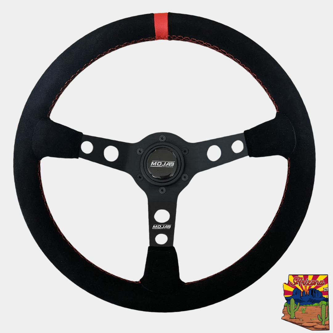 13.5'' MOJAB Deep Dish Steering Wheel Leather or Suede - Ridge & River