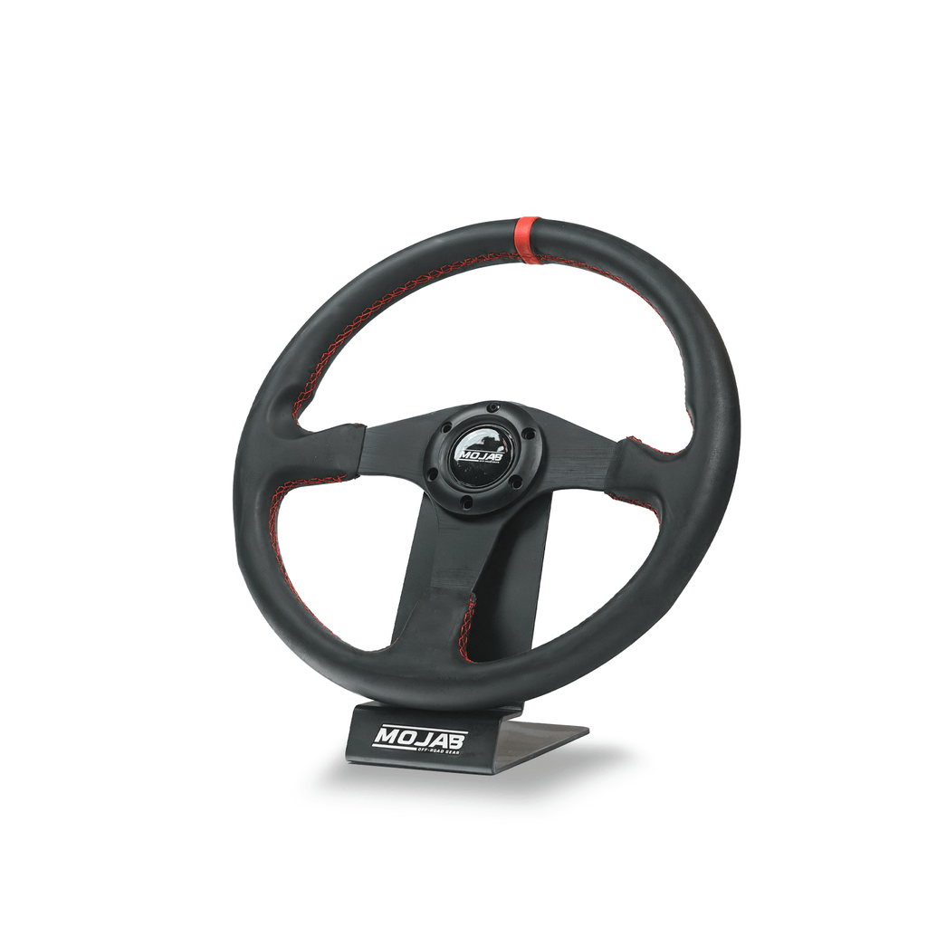 13.5'' MOJAB Flat Steering Wheel Leather or Suede - Ridge & River