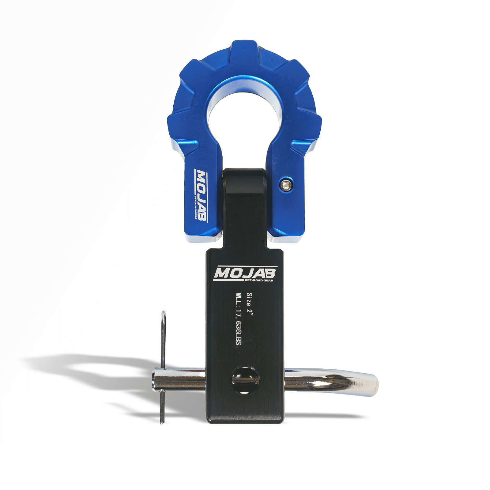 2'' Aluminum Hitch Receiver with Aluminum D - Shackle 9T (Lifetime Warranty) - Ridge & River