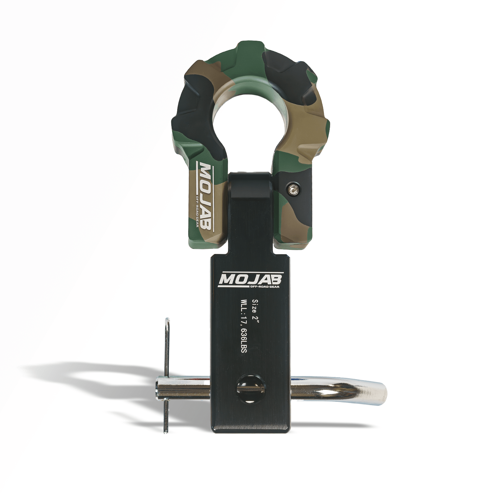 2'' Aluminum Hitch Receiver with Aluminum D - Shackle 9T (Lifetime Warranty) - Ridge & River