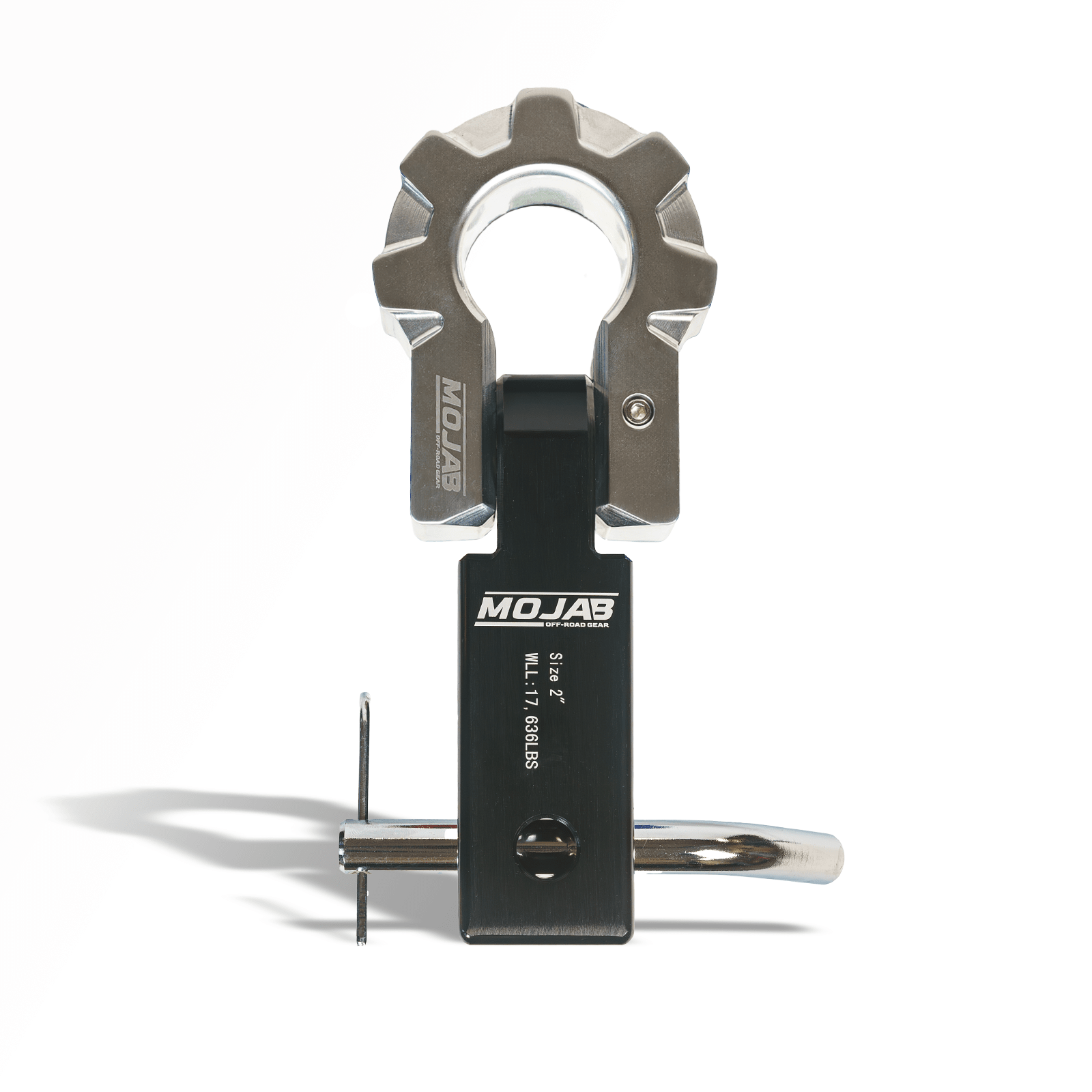 2'' Aluminum Hitch Receiver with Aluminum D - Shackle 9T (Lifetime Warranty) - Ridge & River