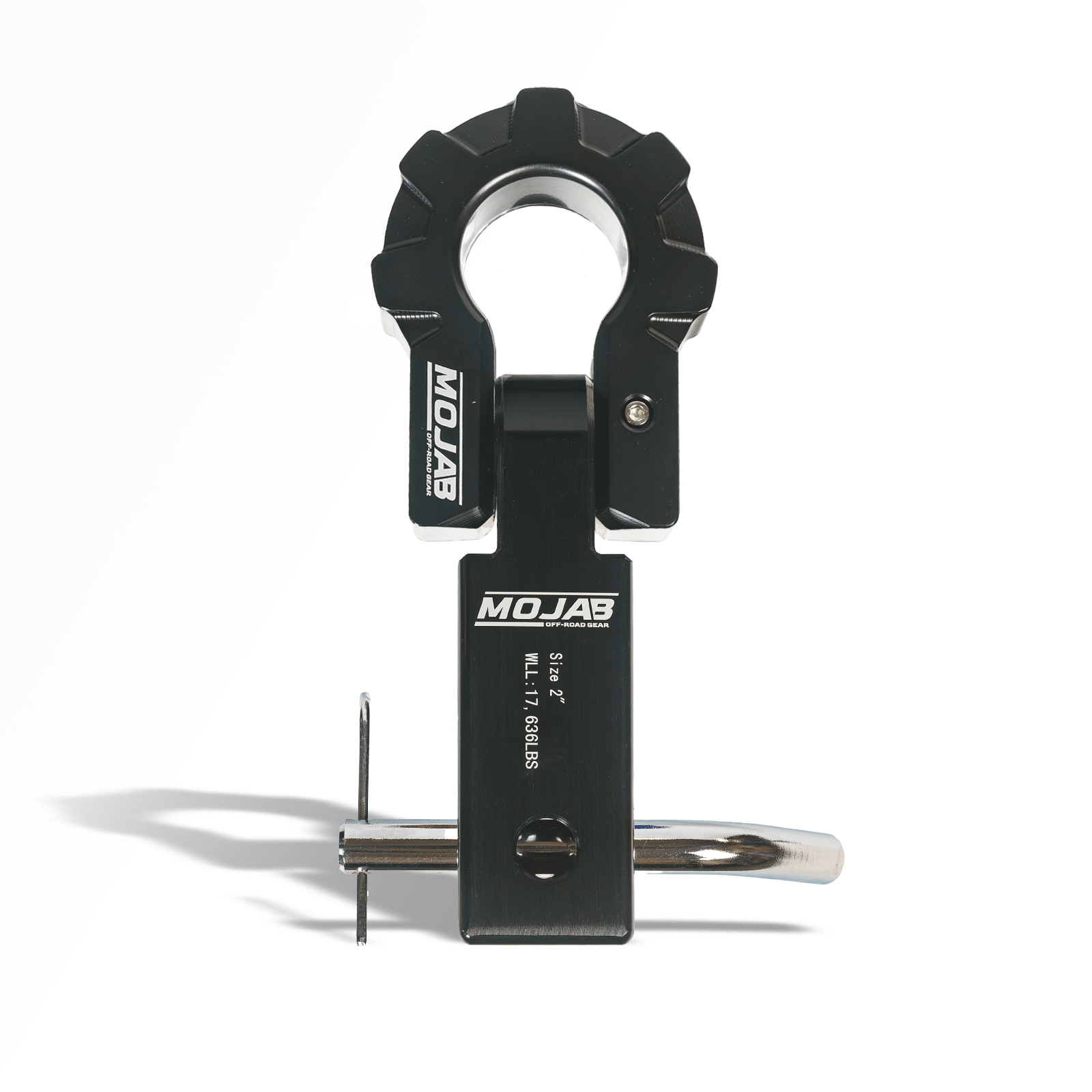 2'' Aluminum Hitch Receiver with Aluminum D - Shackle 9T (Lifetime Warranty) - Ridge & River