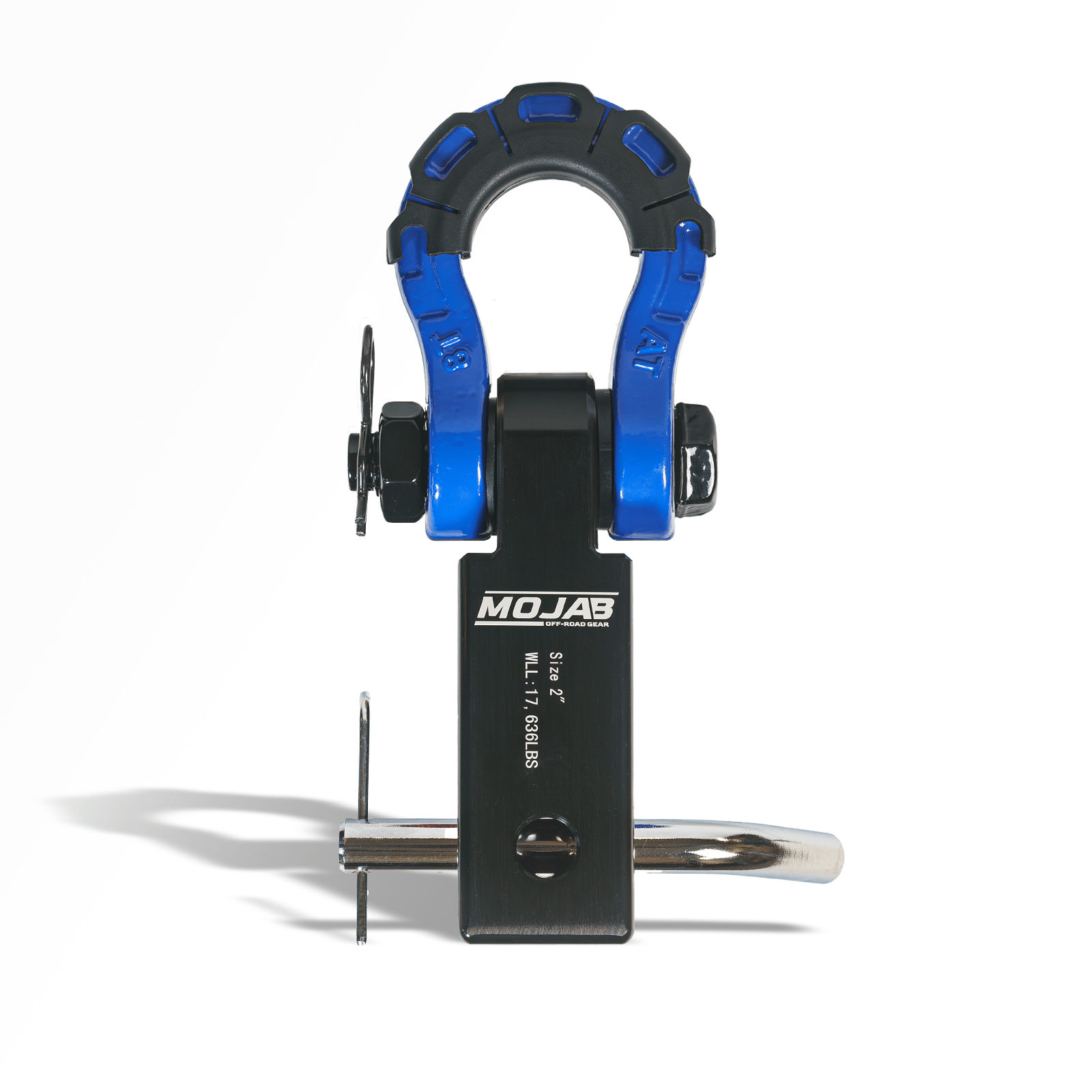 2'' Aluminum Hitch Receiver with Steel D - Shackle (LIFETIME WARRANTY) - Ridge & River