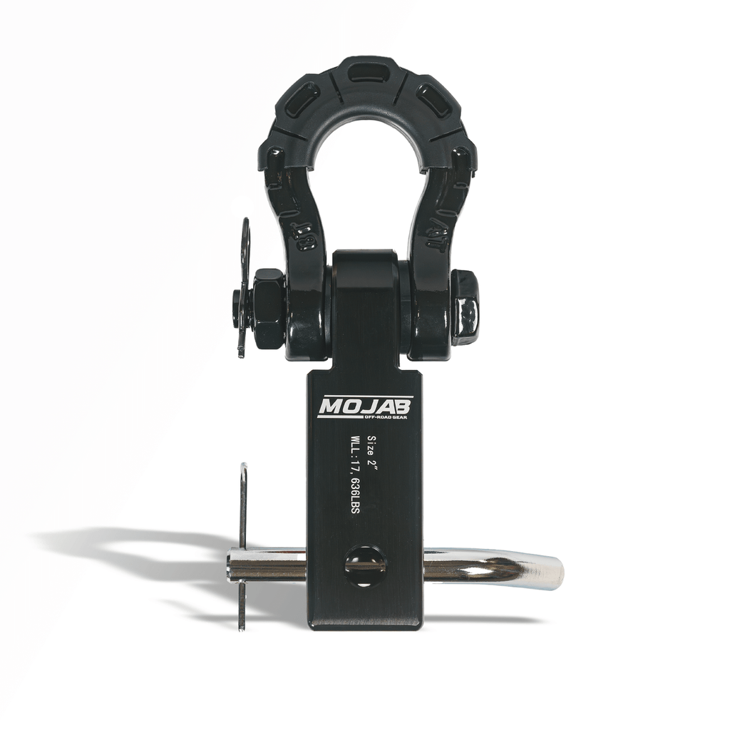 2'' Aluminum Hitch Receiver with Steel D - Shackle (LIFETIME WARRANTY) - Ridge & River