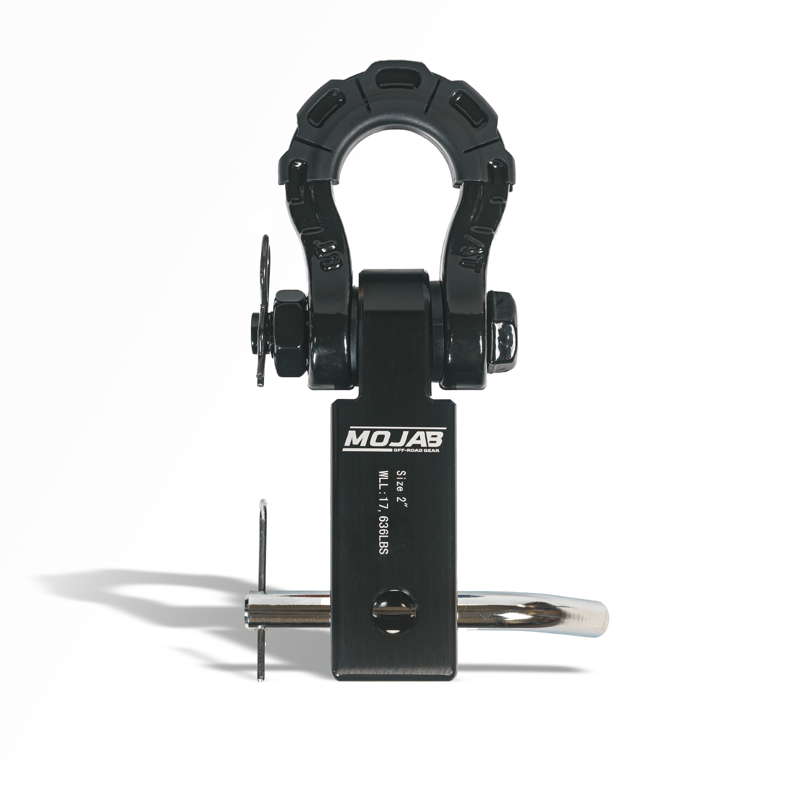 2'' Aluminum Hitch Receiver with Steel D - Shackle (LIFETIME WARRANTY) - Ridge & River