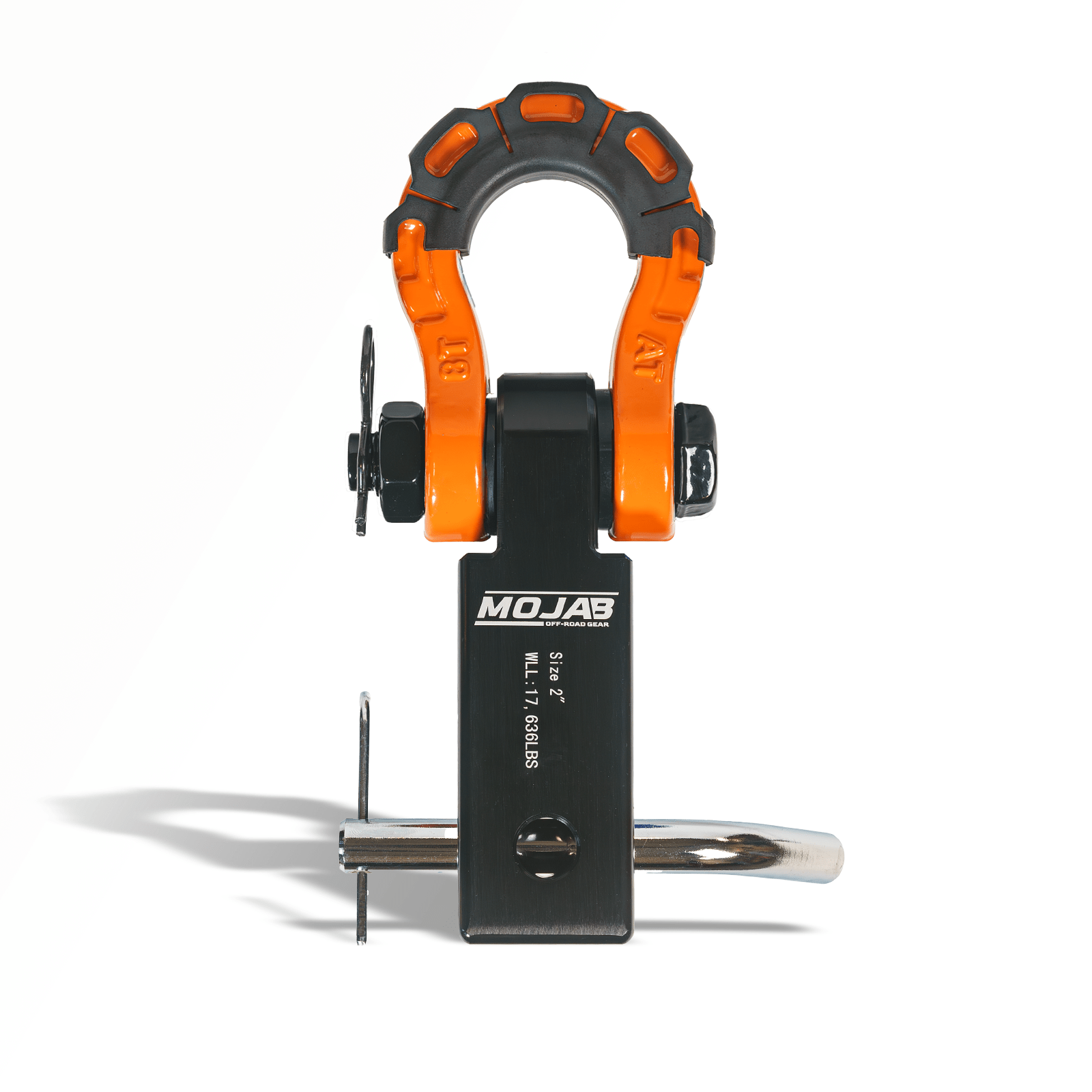 2'' Aluminum Hitch Receiver with Steel D - Shackle (LIFETIME WARRANTY) - Ridge & River