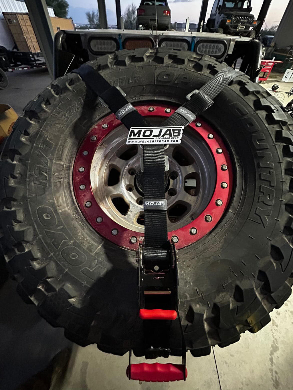 2" x 10' Ratchet Tie - Down (Closed hook) and 2'' x 39'' Axle Tie - Down Set (Pack of 4) (Lifetime Warranty) - Ridge & River