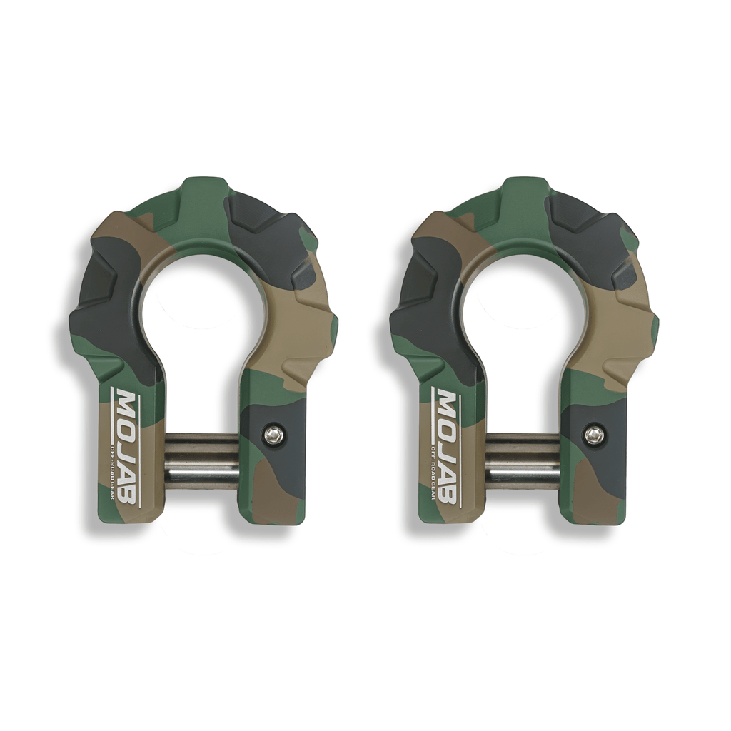 3/4'' Extreme duty Aluminum D - Shackle set (9T) (LIFETIME WARRANTY*) - Ridge & River