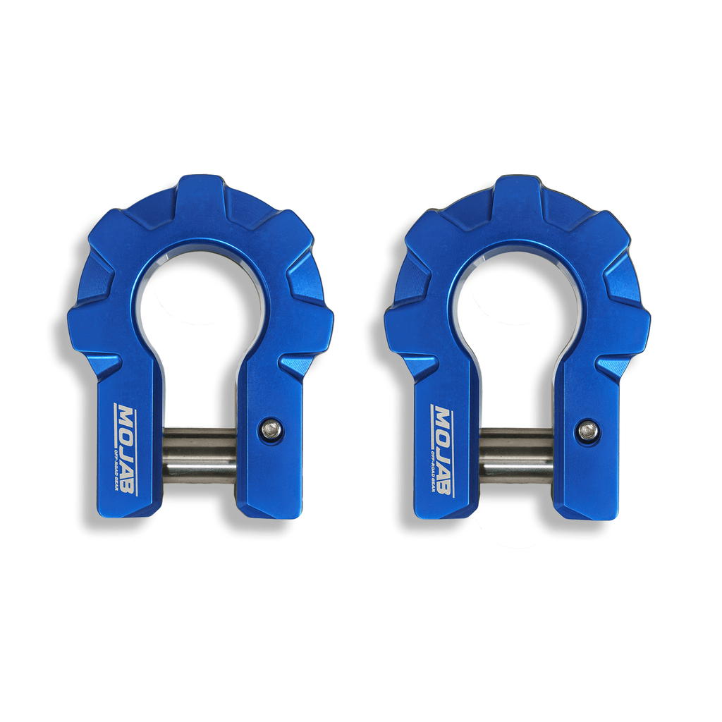 3/4'' Extreme duty Aluminum D - Shackle set (9T) (LIFETIME WARRANTY*) - Ridge & River