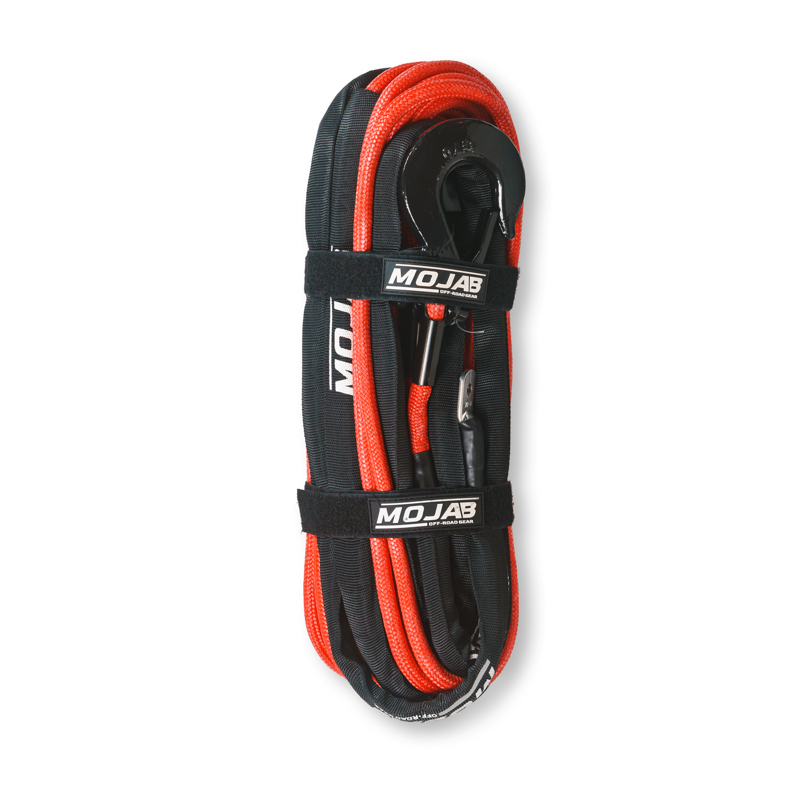 3/8'' x 85' Double Braided Winch Rope with Removeable forged winch hook - Ridge & River