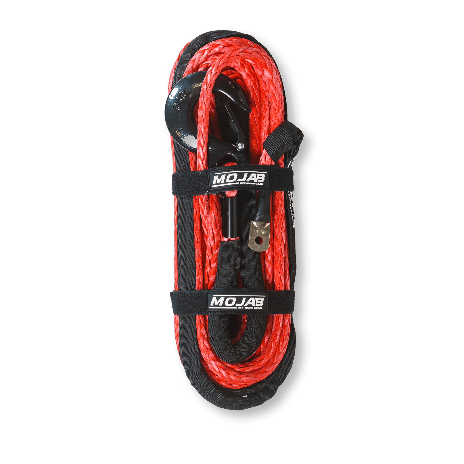 3/8'' x 85' Synthetic Winch Rope with Removeable forged winch hook - Ridge & River