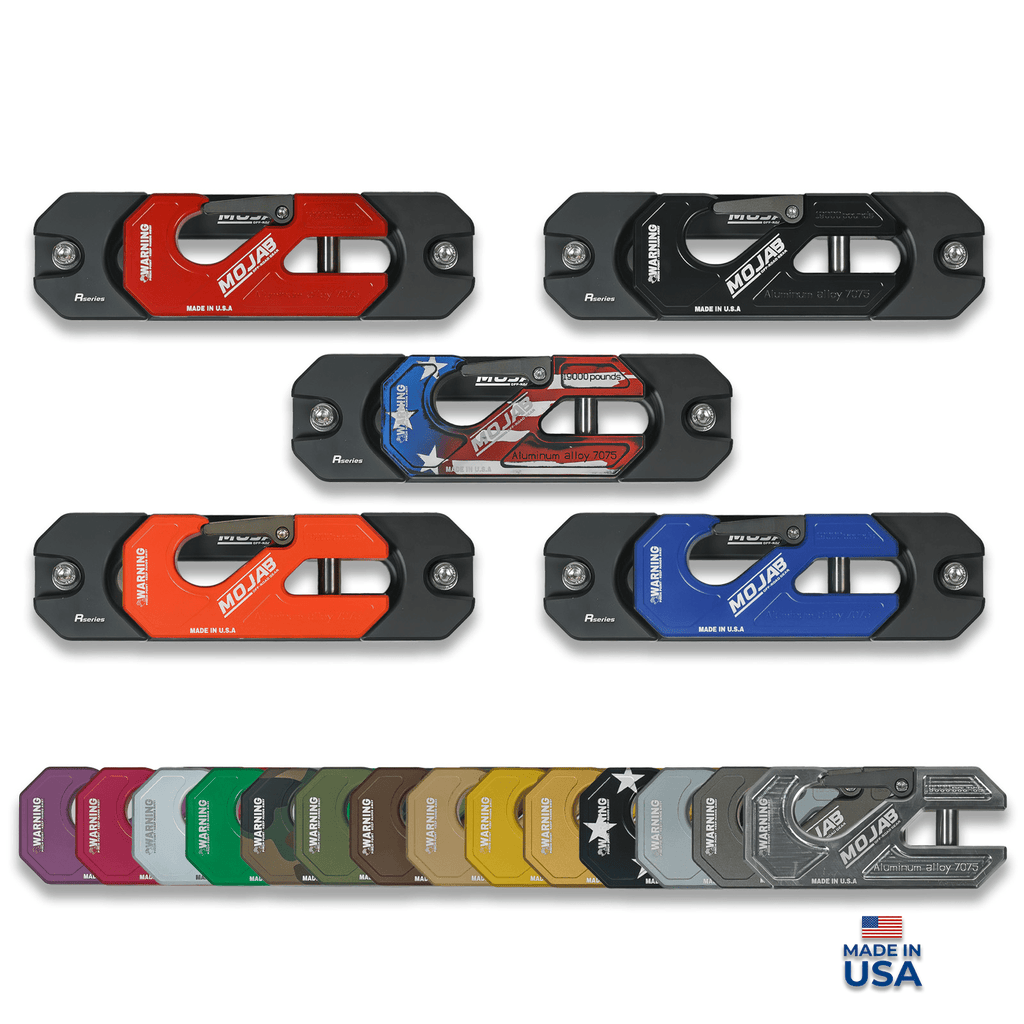 Aluminum Recessed Winch Shackle with Fairlead Kit, closed latch (LIFE TIME WARRANTY*) - Ridge & River