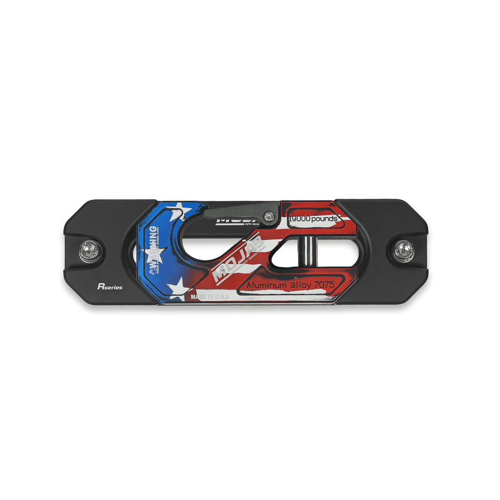 Aluminum Recessed Winch Shackle with Fairlead Kit, closed latch (LIFE TIME WARRANTY*) - Ridge & River