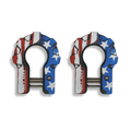 American Flag - 3/4'' Extreme duty Aluminum Shackle set (9T) - (LIFE TIME WARRANTY*) - Ridge & River