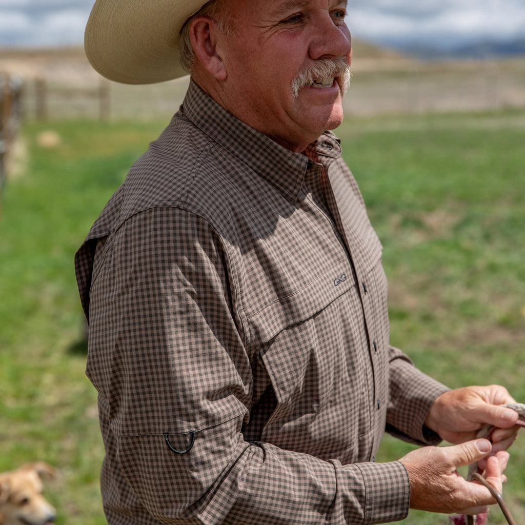Bark TekCheck Shirt | Long Sleeve - Ridge & River