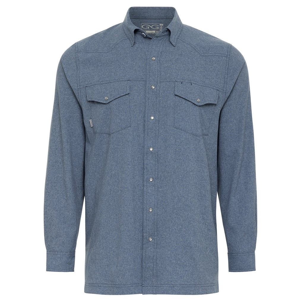 Deep Water Pearl Snap Shirt | Long Sleeve - Ridge & River