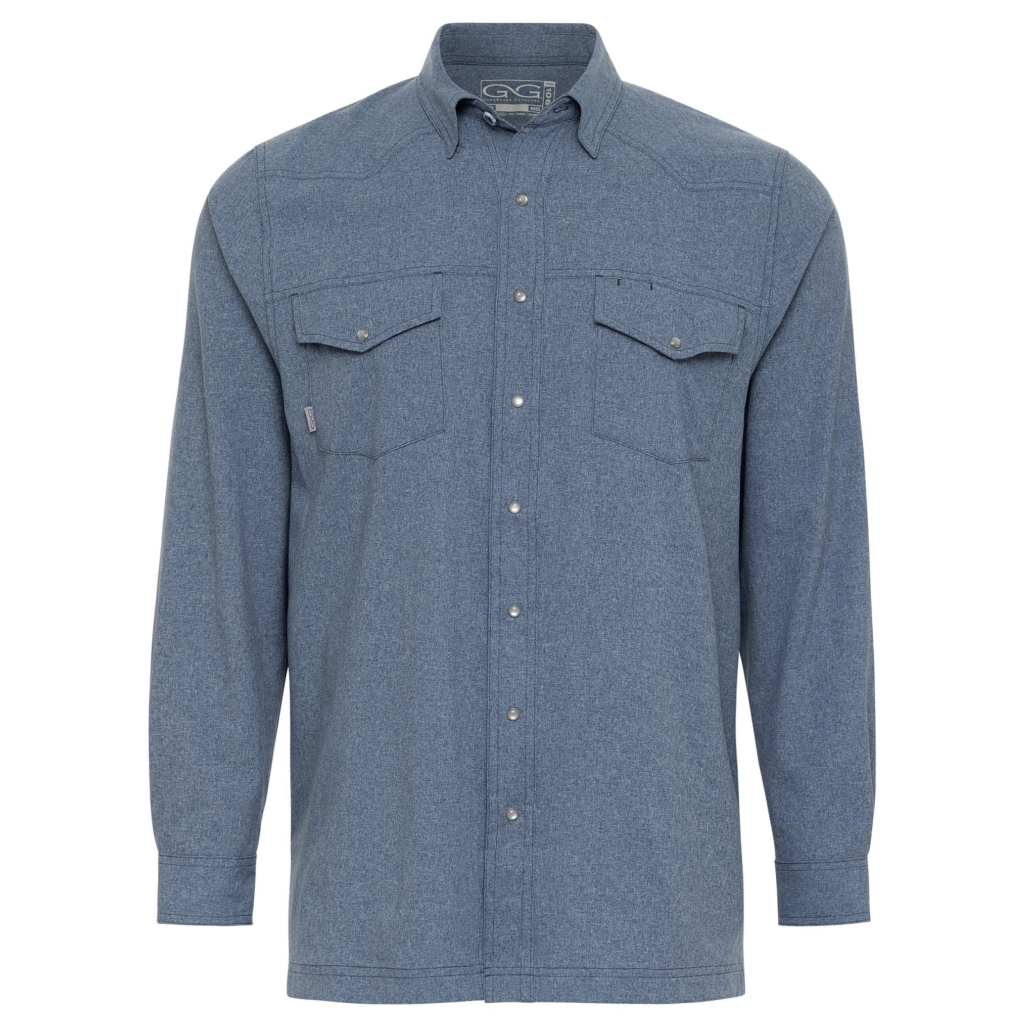 Deep Water Pearl Snap Shirt | Long Sleeve - Ridge & River