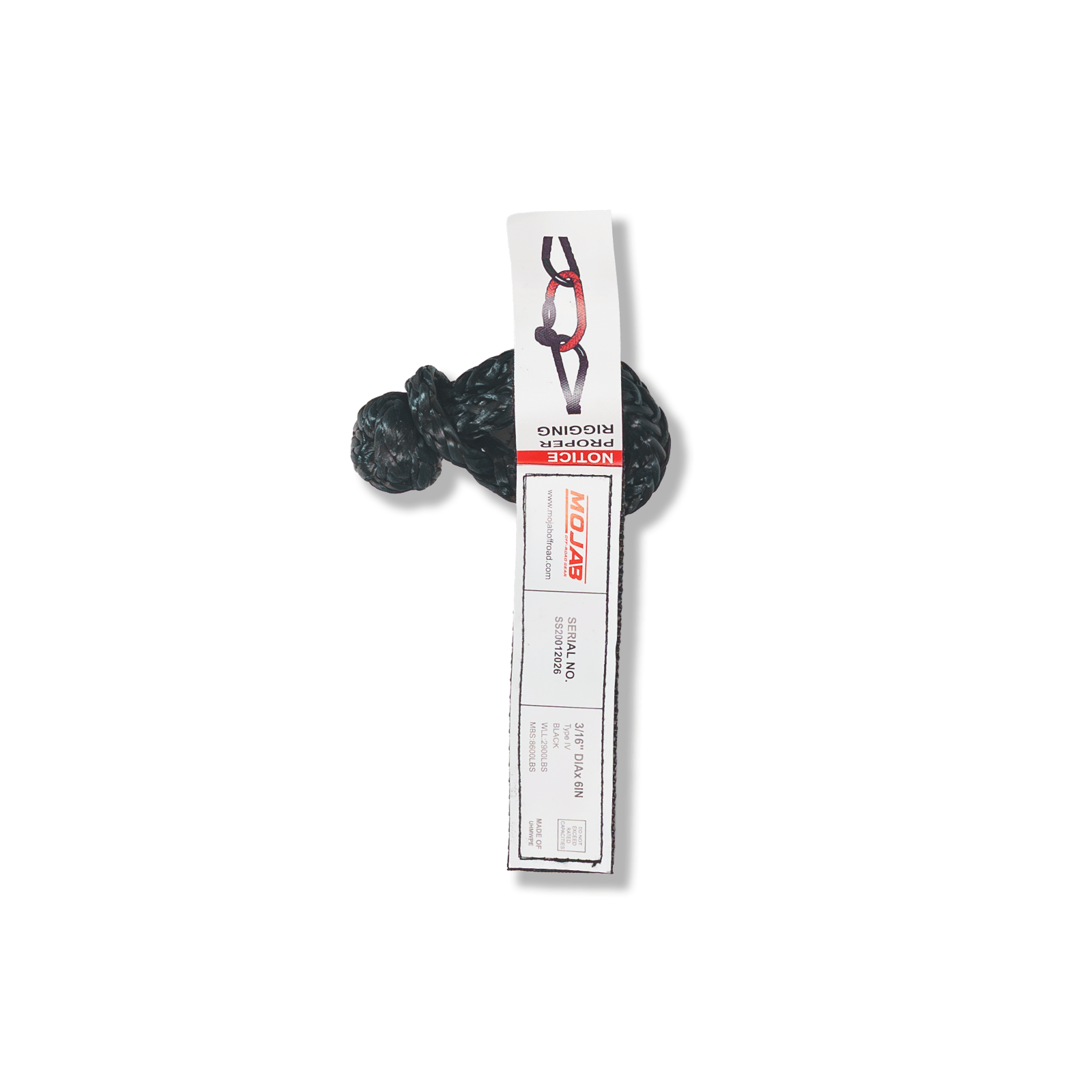 Micro Soft Shackle 3/16'' x 6'' – Keychain & Recovery (Lifetime Warranty) - Ridge & River