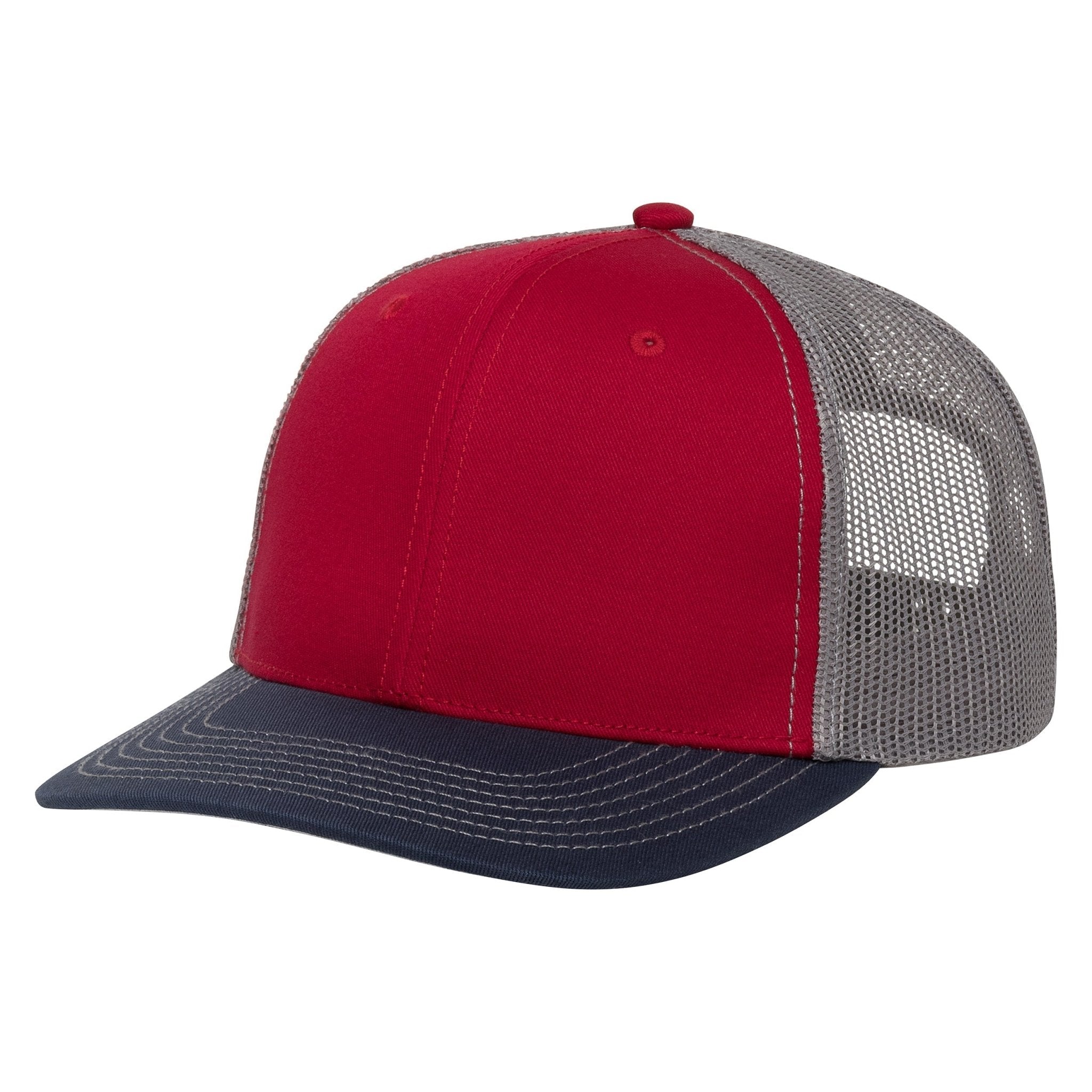 Red Cap | TriColor | Glacier MeshBack - Ridge & River