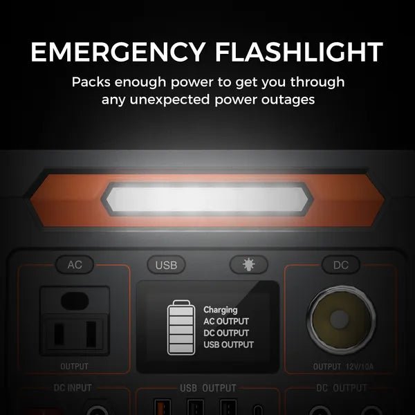 RidgeVolt™ 300 Portable Power Station – 230Wh Solar Generator with AC Outlet - Ridge & River