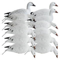 Rugged Series Full Body Snow Goose Touchdown Decoys 12 - Pack - Ridge & River