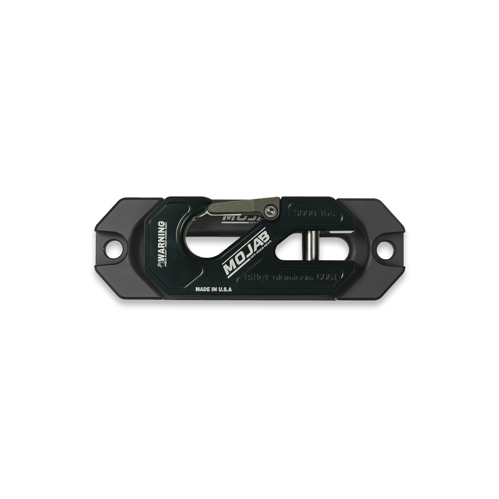 Side By Side / UTV Aluminum Recessed Winch Shackle with Fairlead Kit, closed latch (LIFE TIME WARRANTY*) - Ridge & River