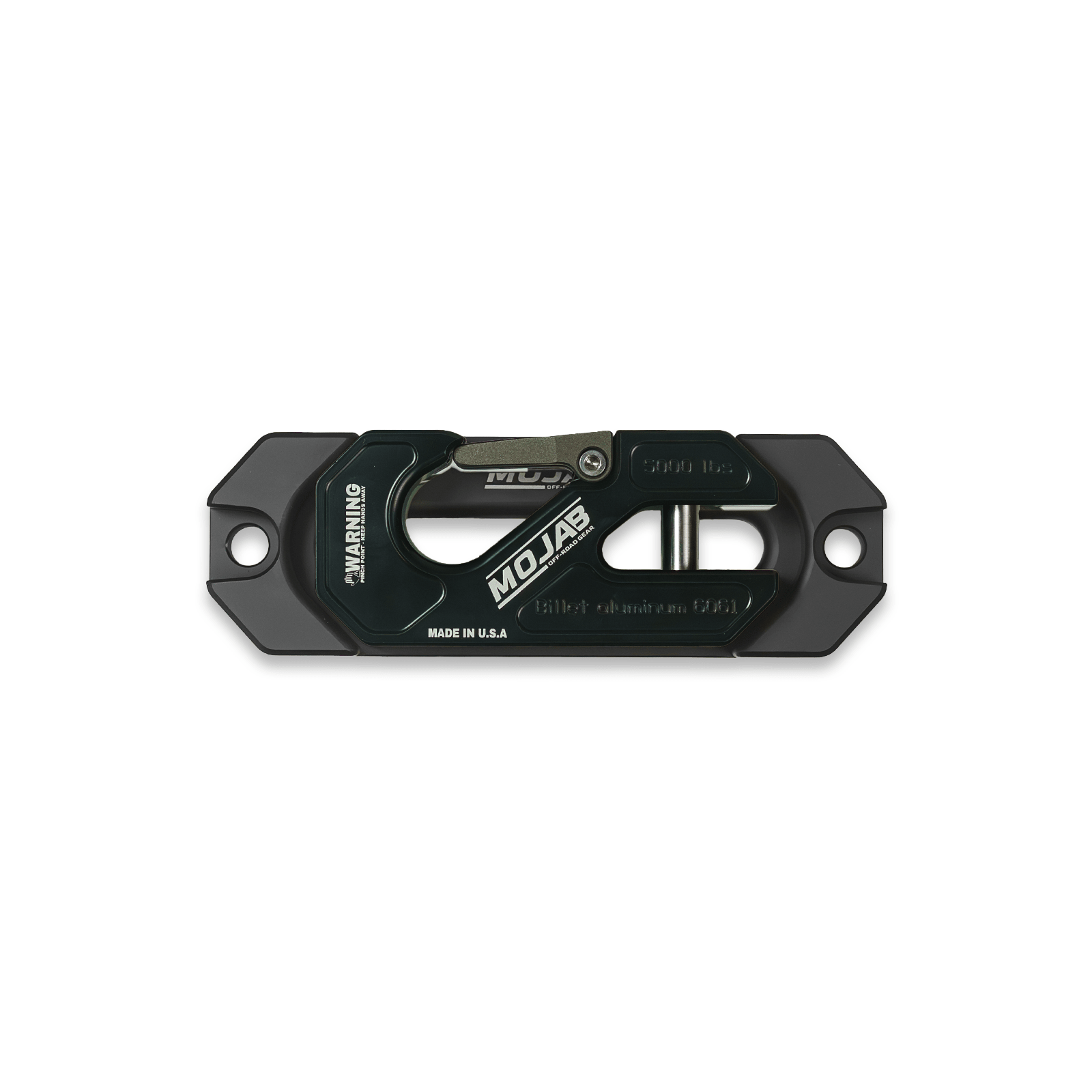 Side By Side / UTV Aluminum Recessed Winch Shackle with Fairlead Kit, closed latch (LIFE TIME WARRANTY*) - Ridge & River