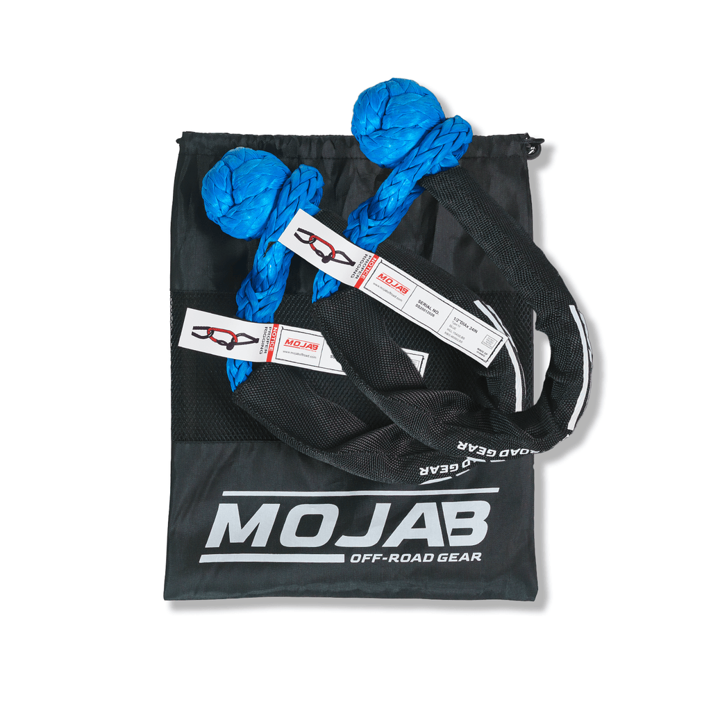 Soft Shackle 1/2'' x 24” with sleeve and bag (Set of 2 Shackles) (Lifetime Warranty) - Ridge & River