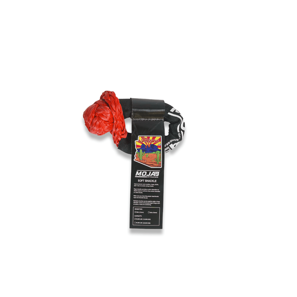 Soft Shackle 3/8'' x 14'' with sleeve and bag (Set of 2 Shackles) (Lifetime Warranty) - Ridge & River