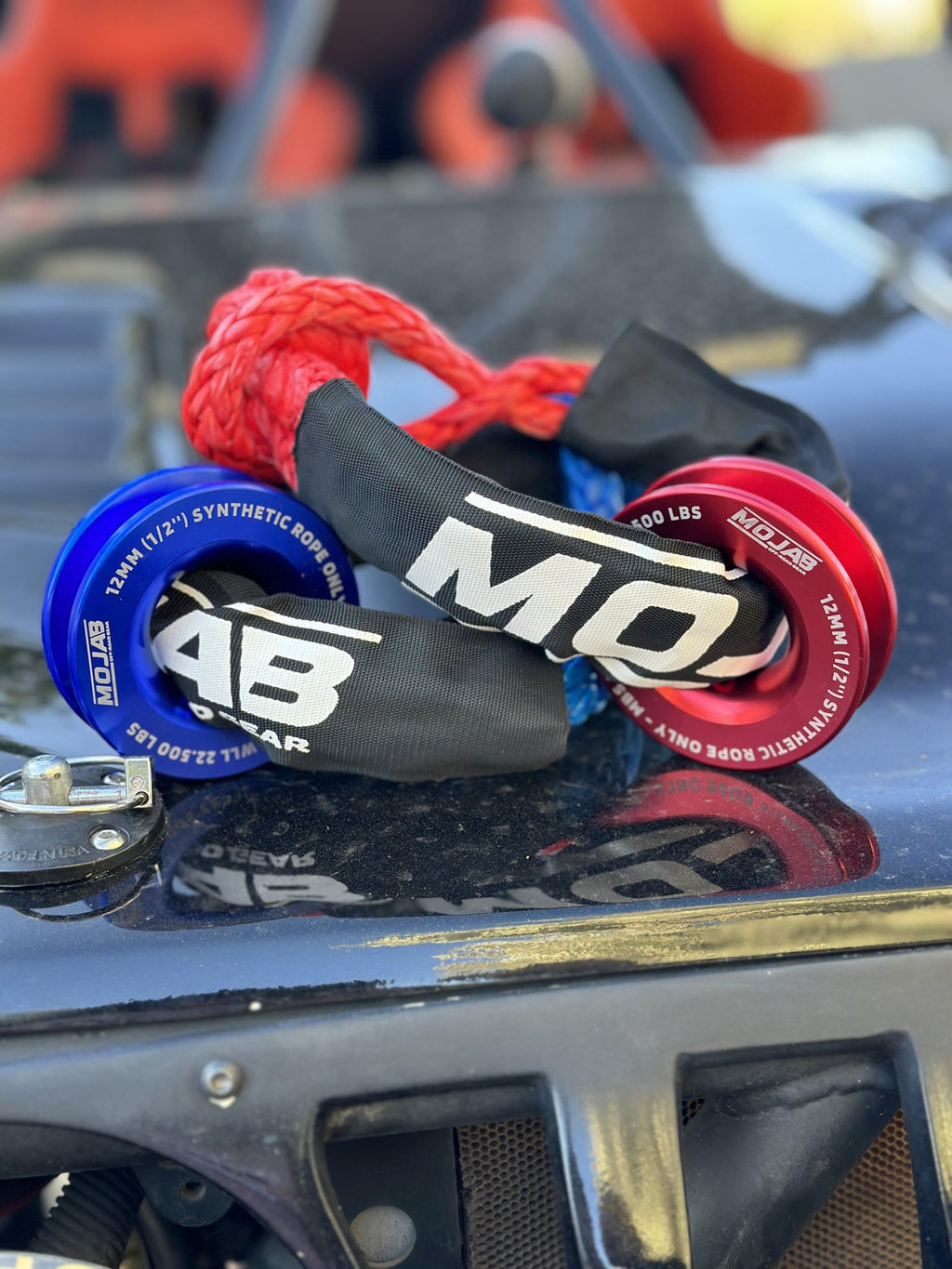 Soft Shackle 3/8'' x 24” with sleeve and bag (Set of 2 Shackles) (Lifetime Warranty) - Ridge & River