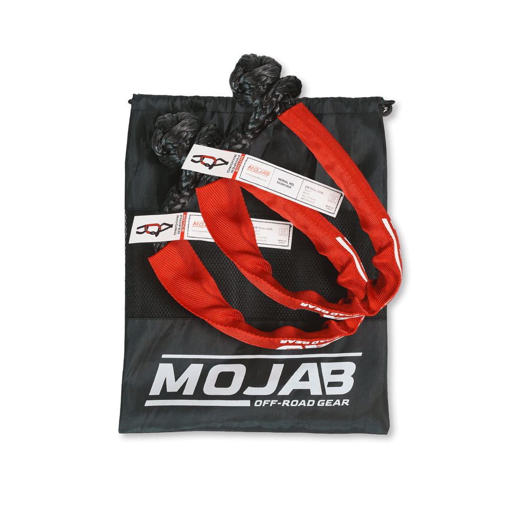 Soft Shackle 3/8'' x 24” with sleeve and bag (Set of 2 Shackles) (Lifetime Warranty) - Ridge & River