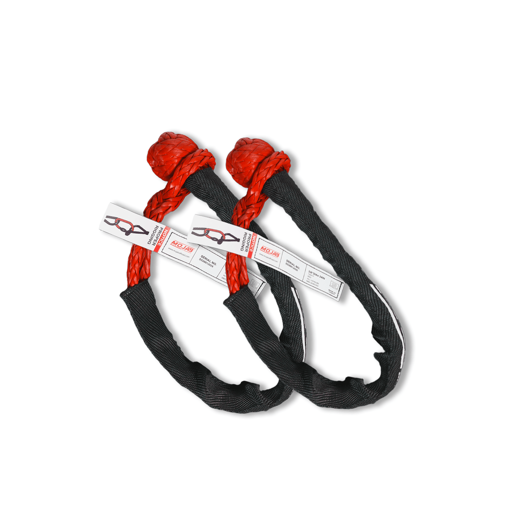 Soft Shackle 3/8'' x 24” with sleeve and bag (Set of 2 Shackles) (Lifetime Warranty) - Ridge & River