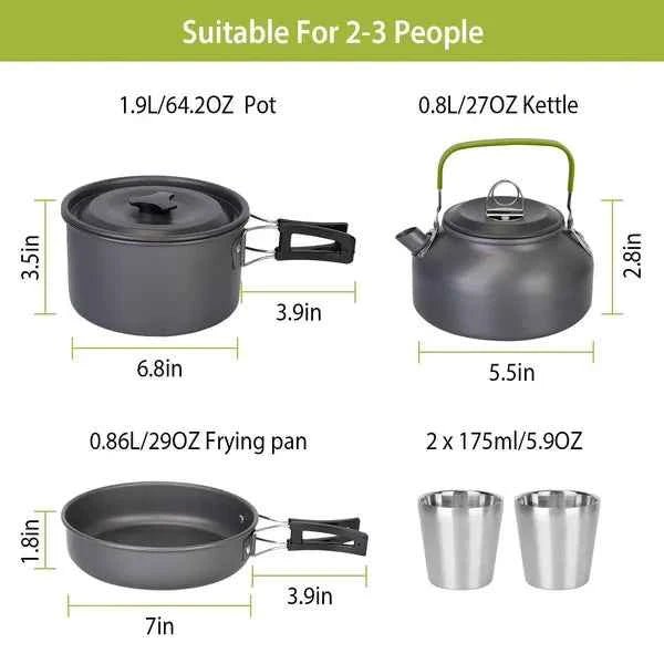 TrailForge™ 12 - Piece Camp Cook Kit - Ridge & River